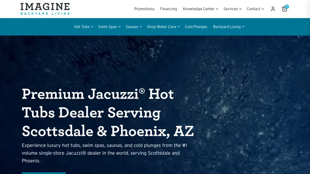 Imagine Backyard Living sitio web