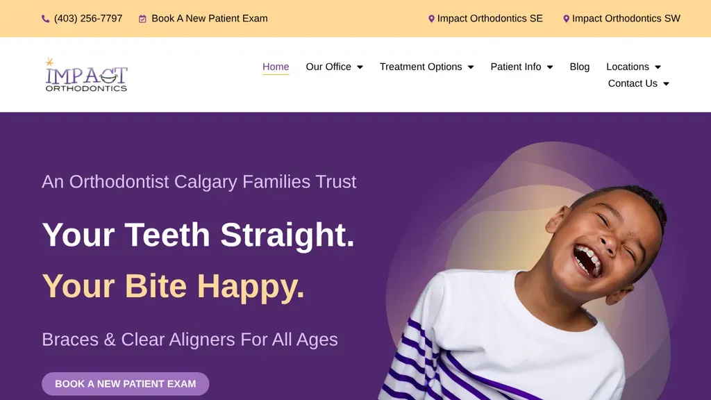 Impact Orthodontics SE sitio web