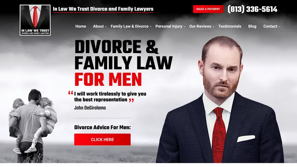 In Law We Trust Divorce and Family Lawyers sitio web