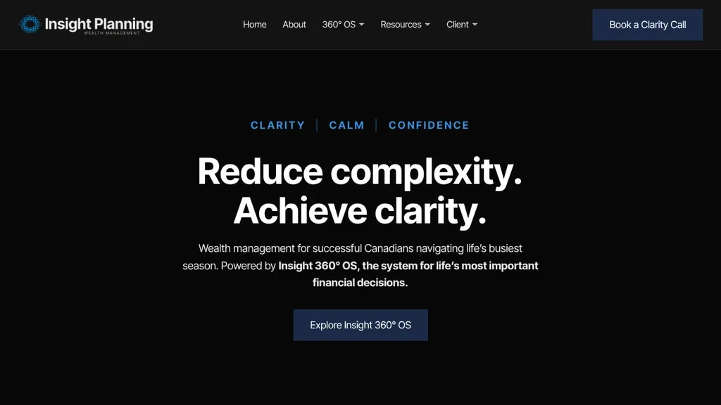 Insight Planning Wealth Management sitio web