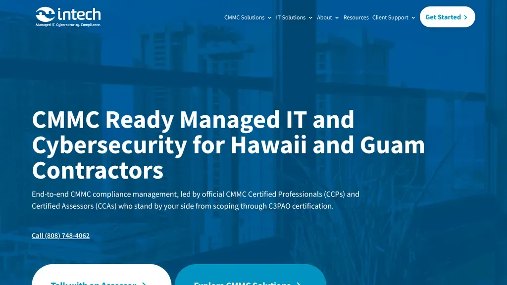 Intech Pacific sitio web