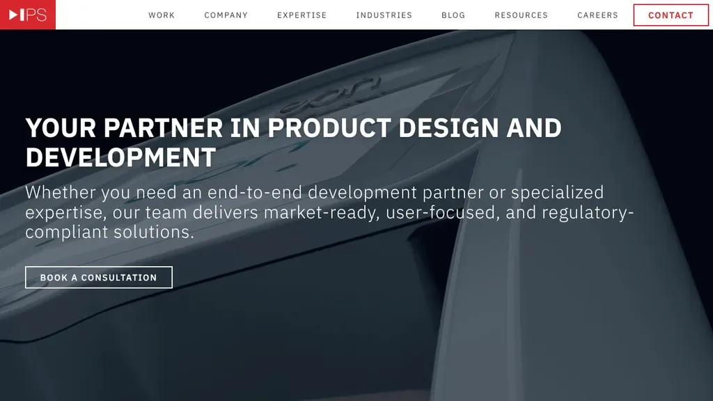 Intelligent Product Solutions sitio web