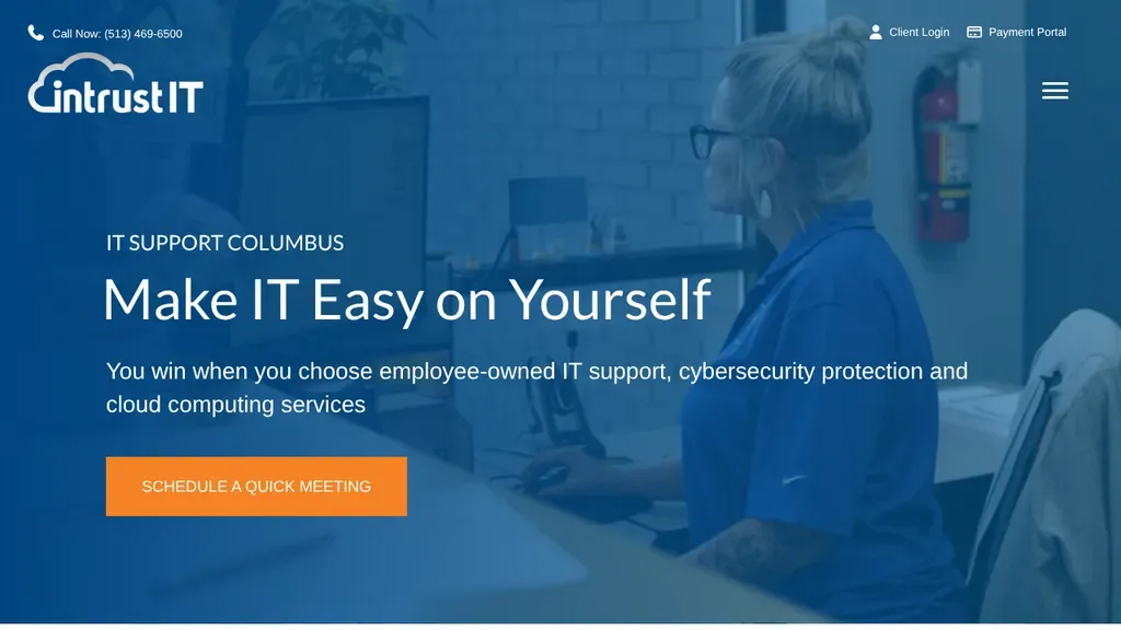 Intrust IT sitio web