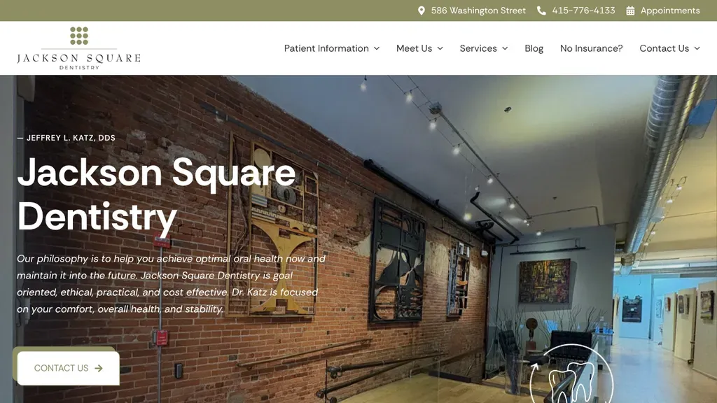 Jackson Square Dentistry sitio web