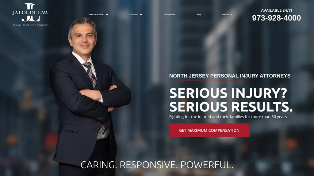 Jaloudi Law sitio web