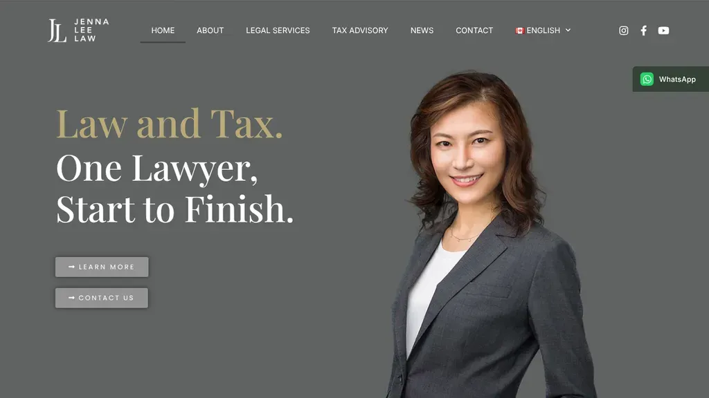 Jenna Lee Law & Tax sitio web