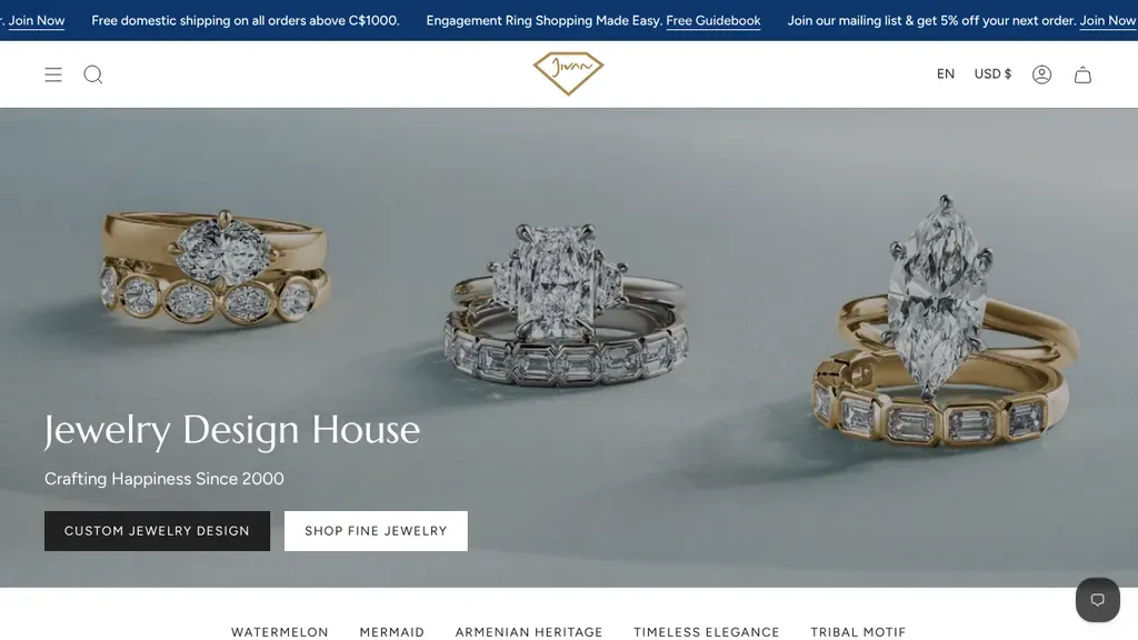 Jivan Collection sitio web