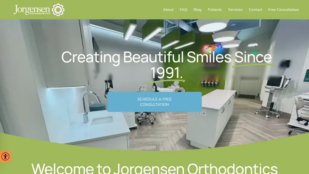 Jorgensen Orthodontics sitio web