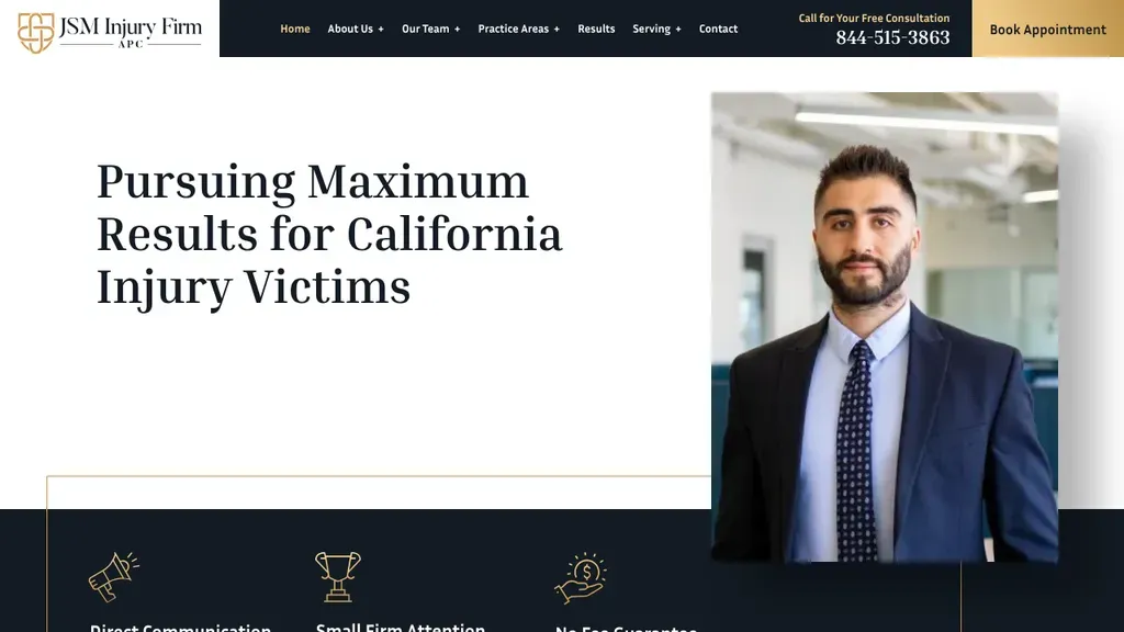 JSM Personal Injury Law Firm sitio web