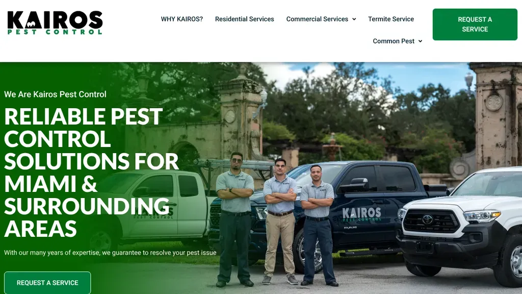 Kairos pest control sitio web