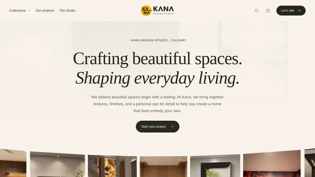 KANA DESIGN STUDIO sitio web