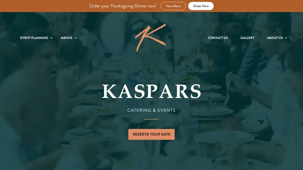 Kaspar's Catering & Events sitio web
