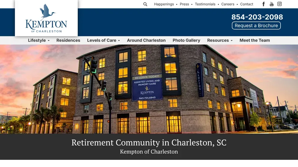 Kempton of Charleston website
