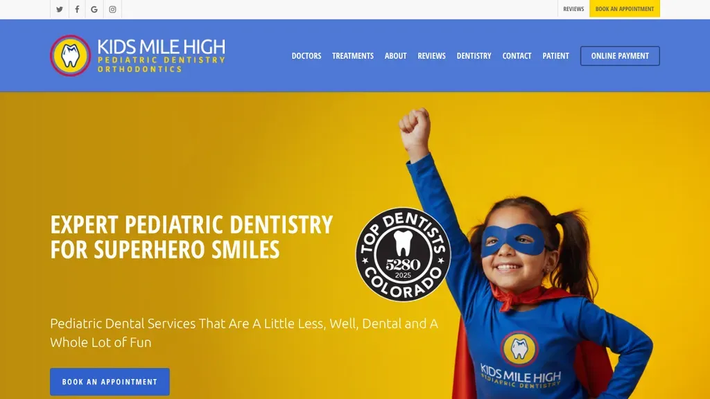 Kids Mile High Pediatric Dentistry sitio web