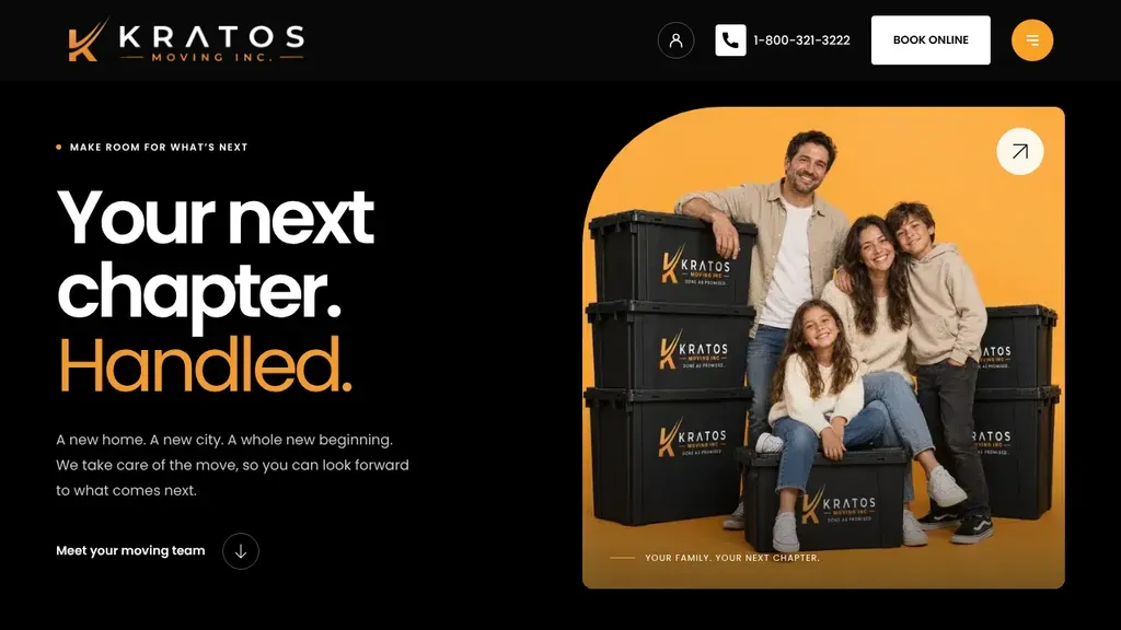 Kratos Moving Company sitio web