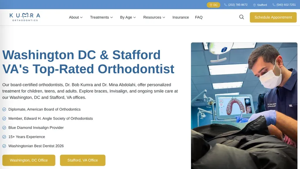 Kumra Orthodontics sitio web