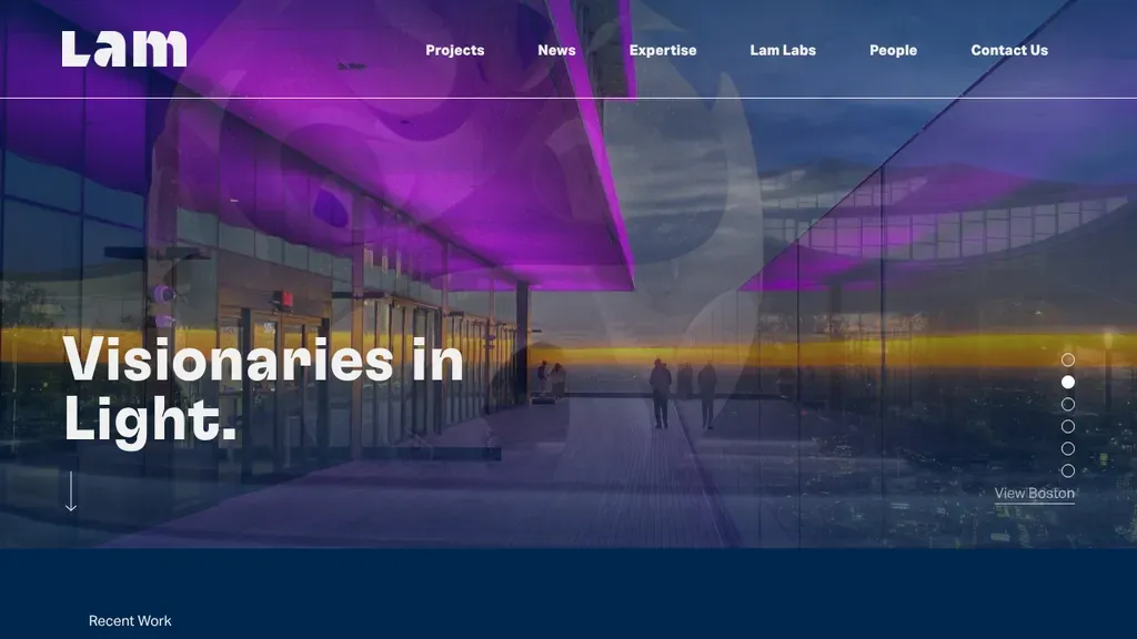Lam Partners sitio web