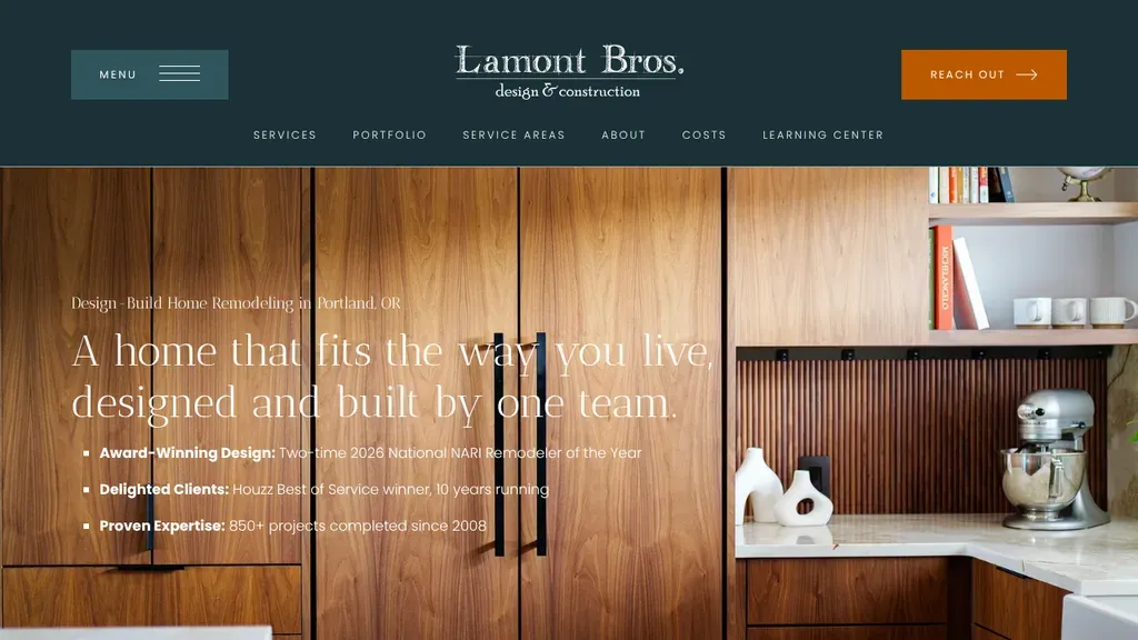 Lamont Bros. Design & Construction sitio web
