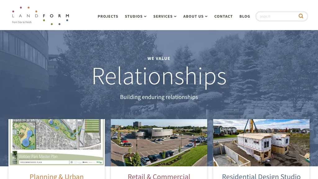 Landform sitio web