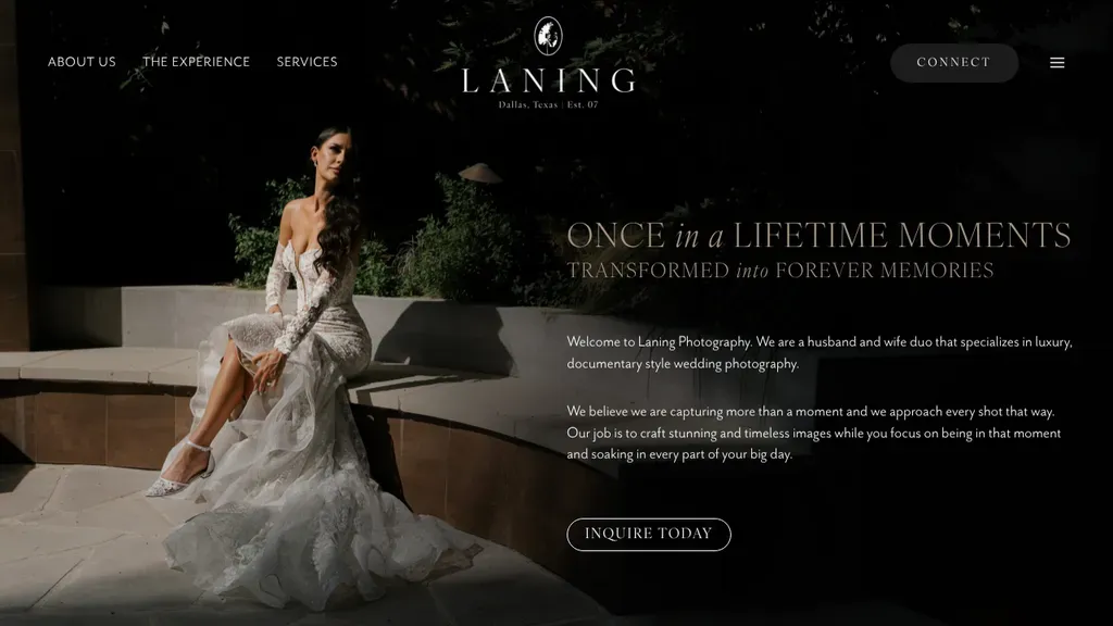 Laning Photography sitio web