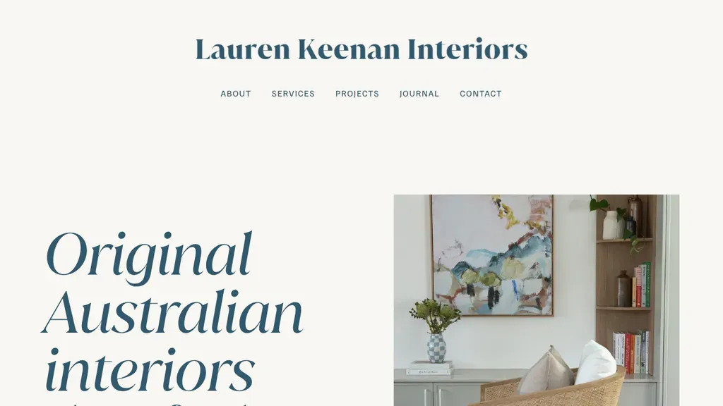 Lauren Keenan Home sitio web