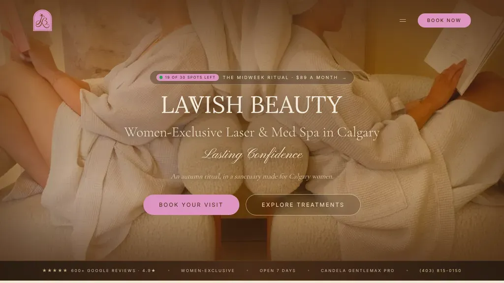 Lavish Beauty Laser Med Spa sitio web