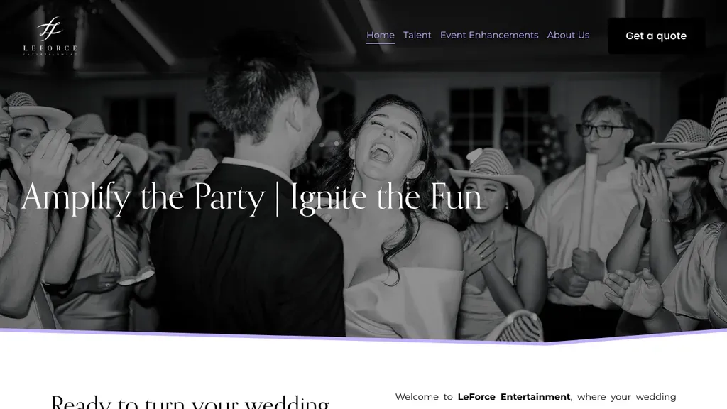 LeForce Entertainment sitio web