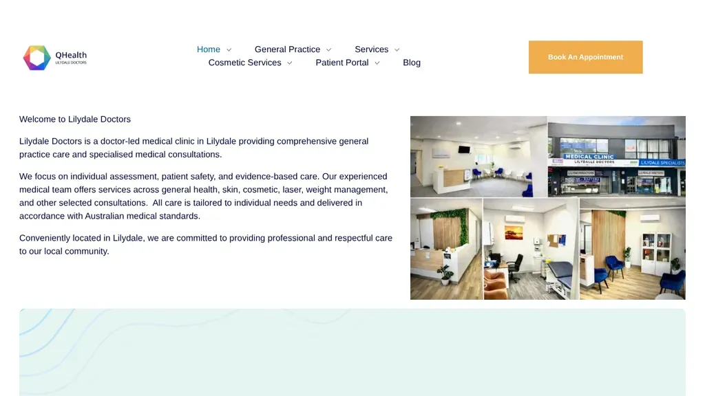 Lilydale Doctors sitio web