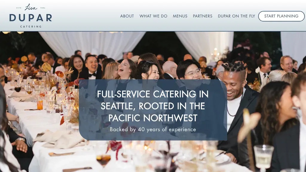 Lisa Dupar Catering sitio web