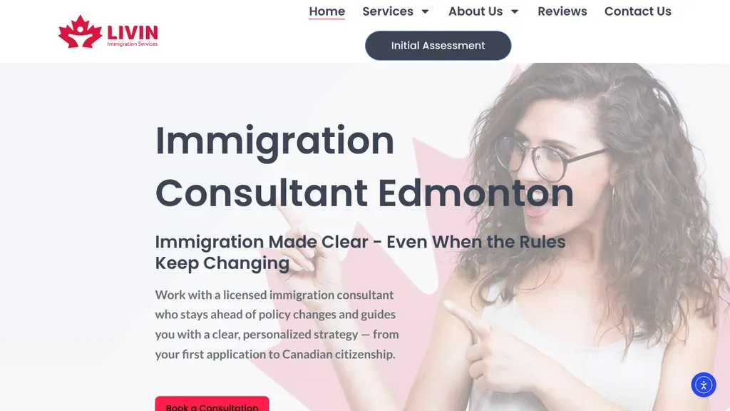 LIVIN Immigration Consultant Calgary sitio web