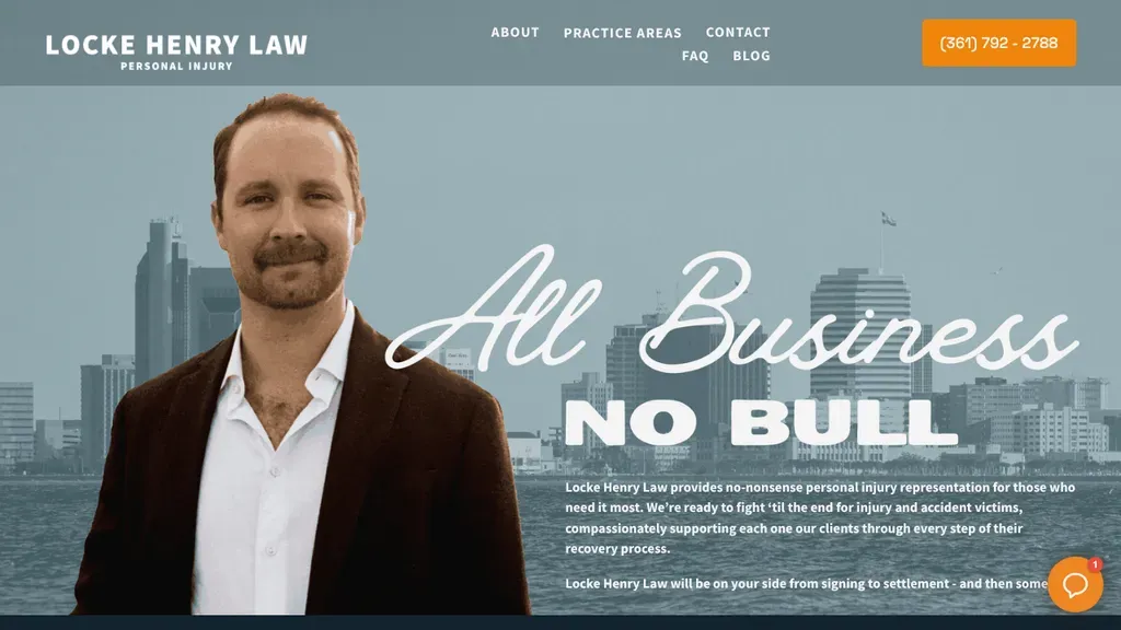 Locke Henry Law sitio web