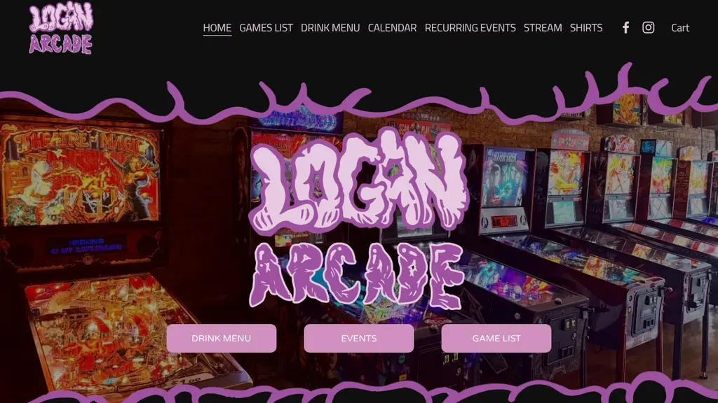 Logan Arcade sitio web