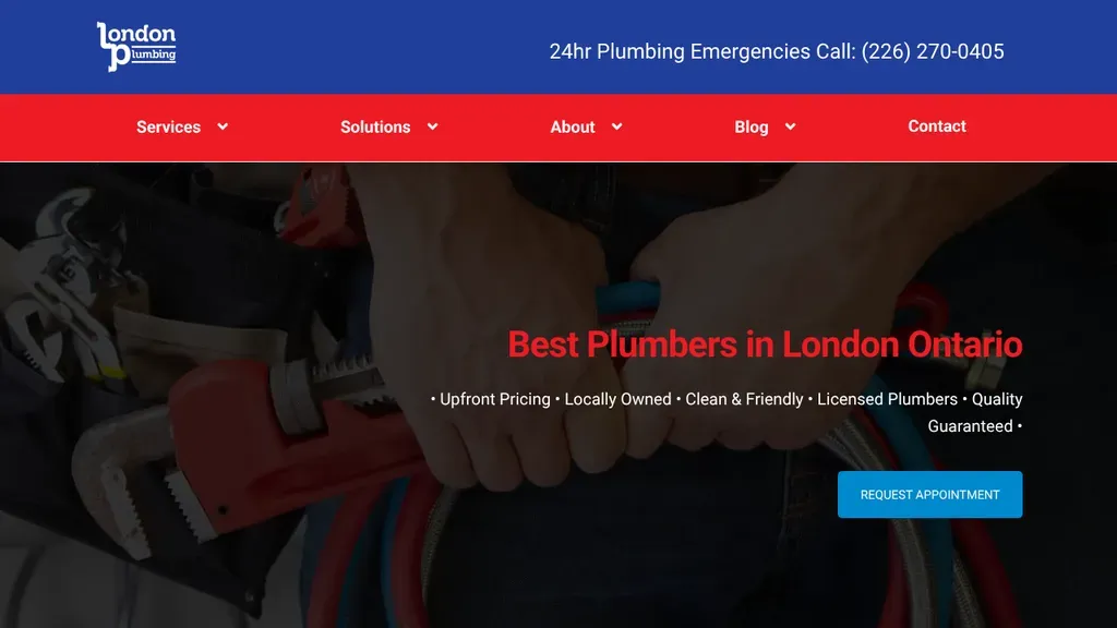 London Plumbing sitio web