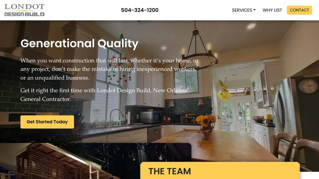Londot Design Build sitio web