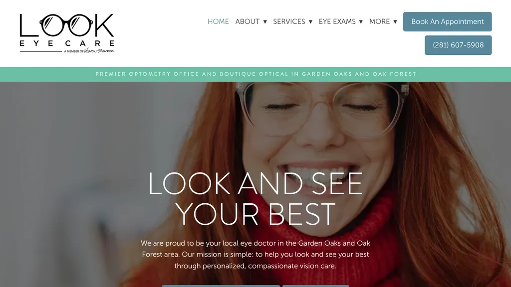 Look Eye Care sitio web