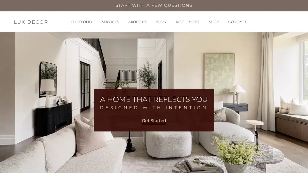 LUX decor sitio web