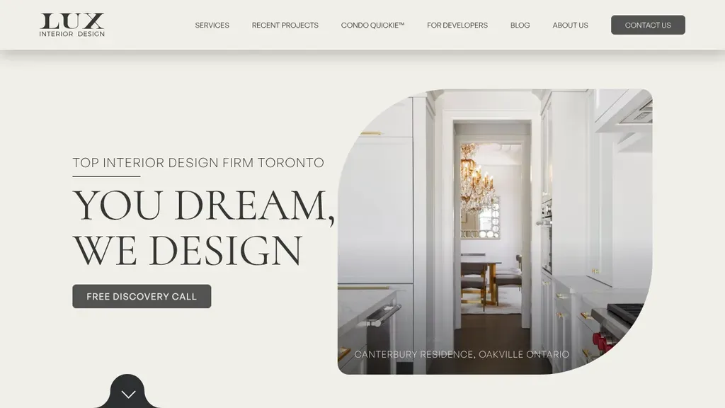 LUX Design sitio web