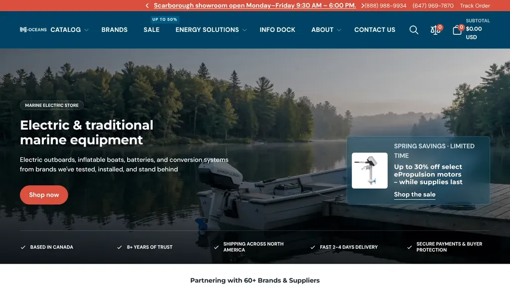 M-Oceans sitio web