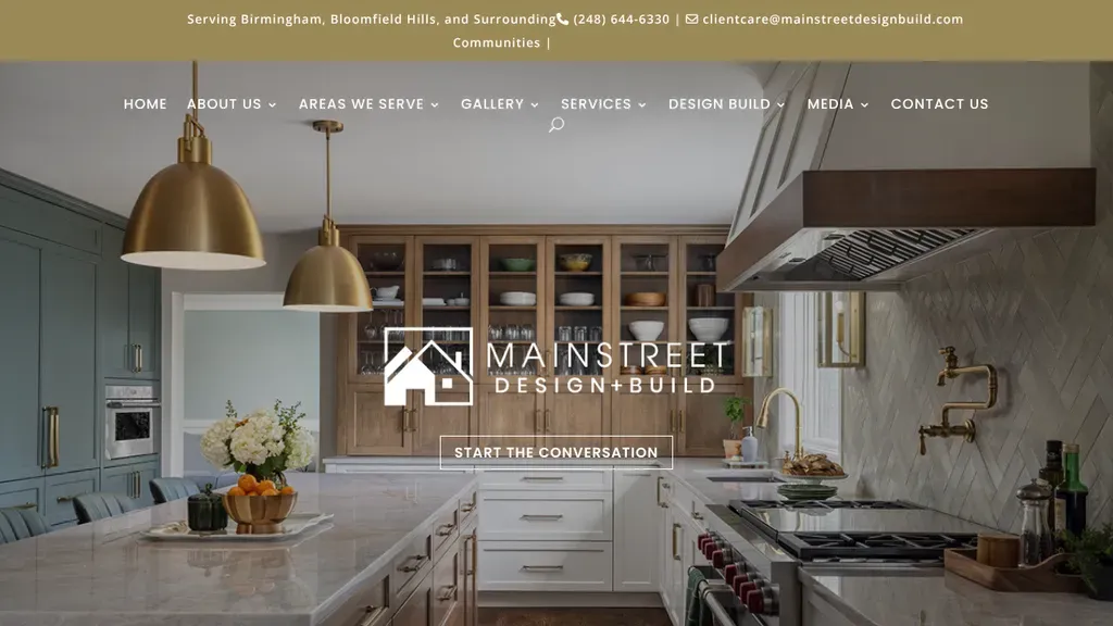 MainStreet Design Build sitio web