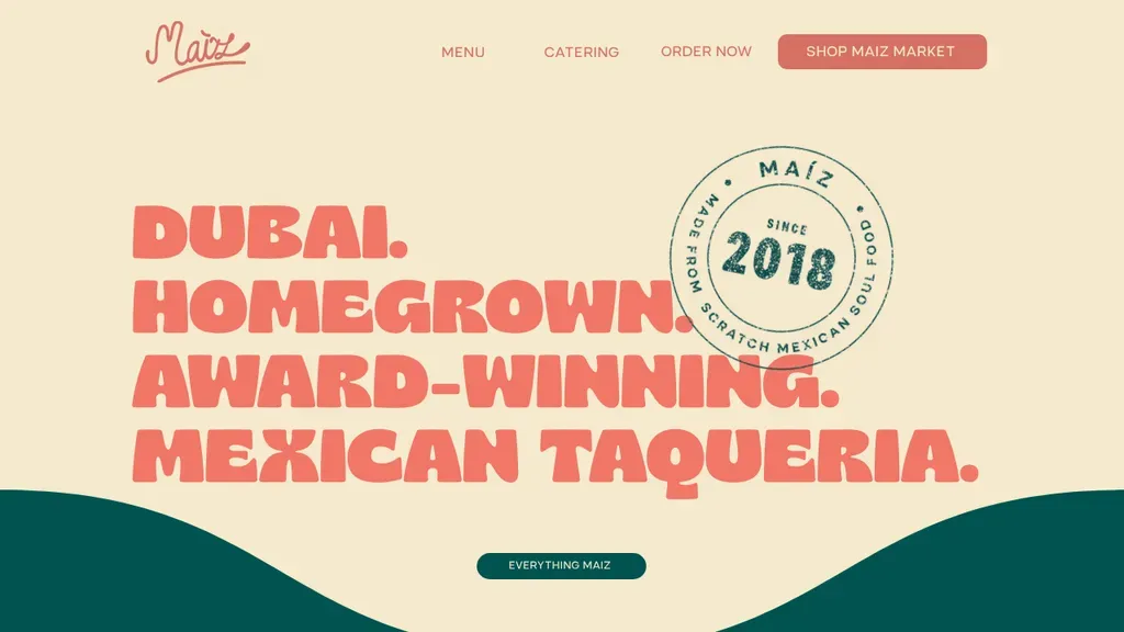 Maiz Tacos sitio web