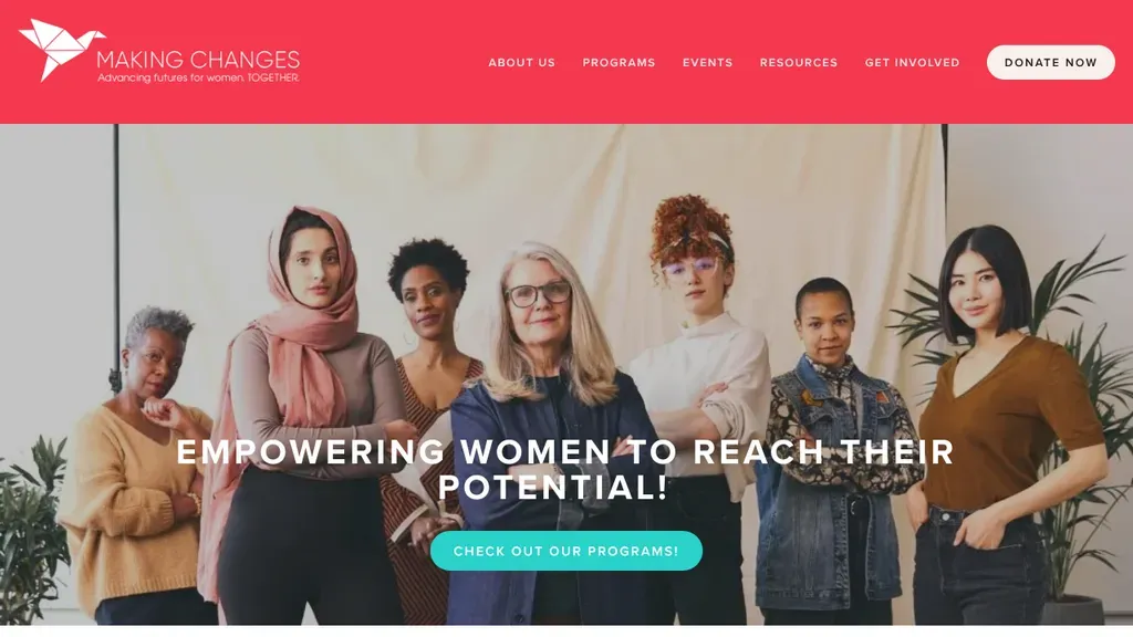 Making Changes Association sitio web