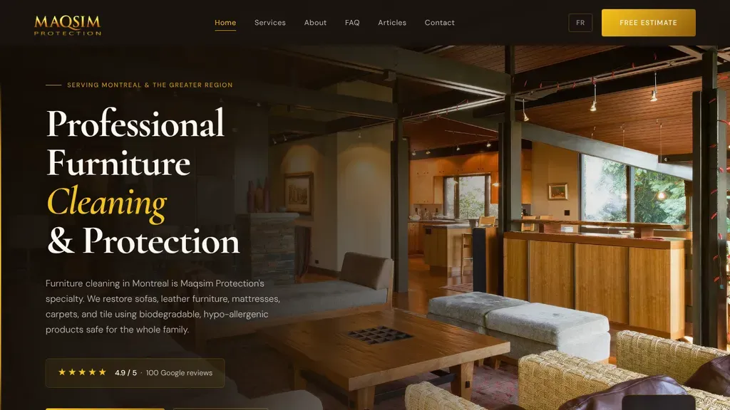 Maqsim Protection sitio web