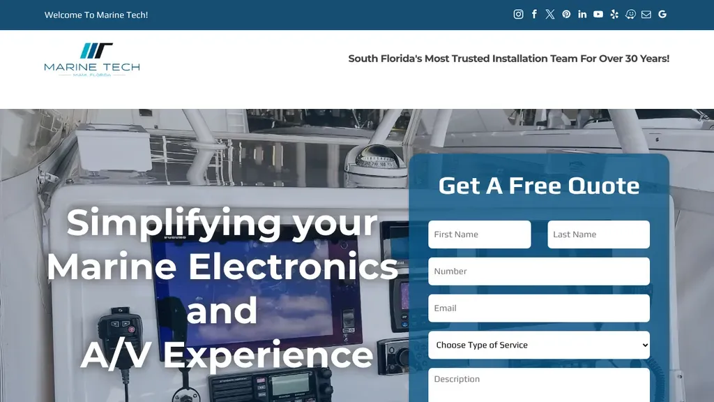 Marine Tech Miami sitio web