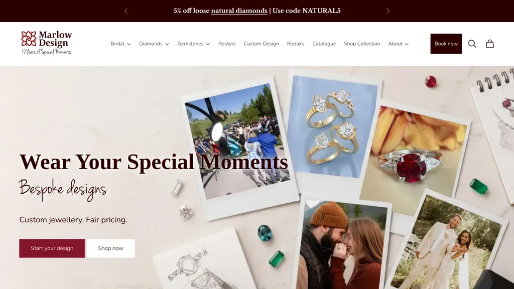 Marlow Design sitio web