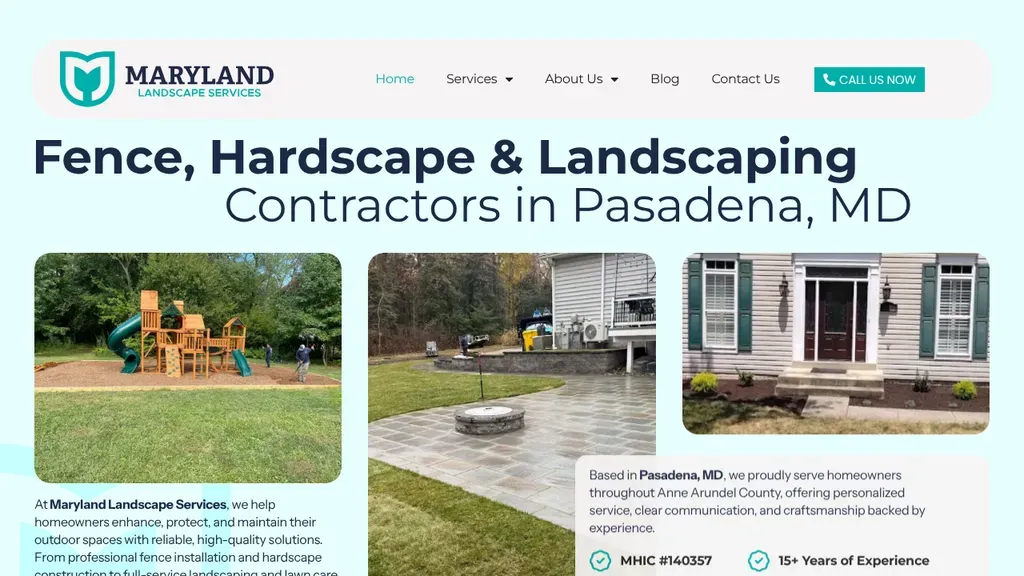 Maryland Landscape Services sitio web