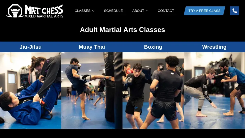 Mat Chess Mixed Martial Arts sitio web