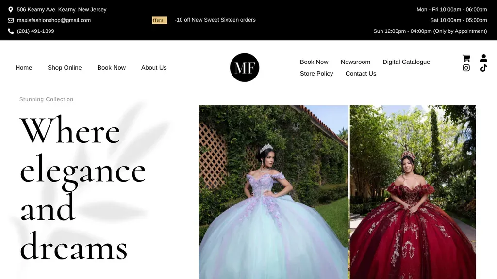 Maxi's Fashion sitio web