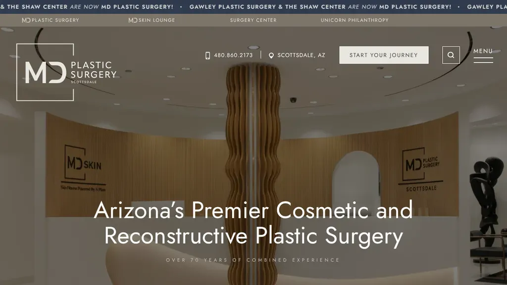 MD Plastic Surgery sitio web