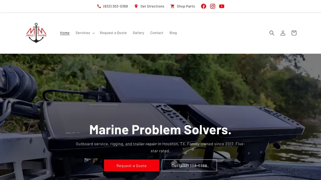 Mealey Marine sitio web