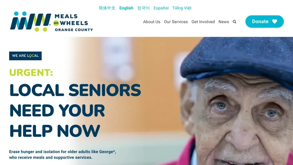 Meals on Wheels Orange County sitio web